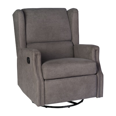 Flash Furniture Omma Fabric Swivel Glider Rocker Recliner, Dark Gray (CYRAC537DKGRY)