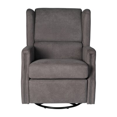 Flash Furniture Omma Fabric Swivel Glider Rocker Recliner, Dark Gray (CYRAC537DKGRY)