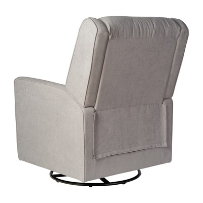 Flash Furniture Cash Fabric Swivel Glider Rocker Recliner, Light Gray (CYRAC536LTGRY)