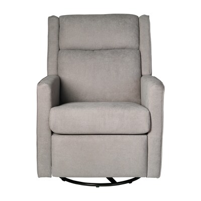 Flash Furniture Cash Fabric Swivel Glider Rocker Recliner, Light Gray (CYRAC536LTGRY)