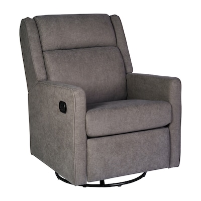 Flash Furniture Cash Fabric Swivel Glider Rocker Recliner, Dark Gray (CYRAC536DKGRY)