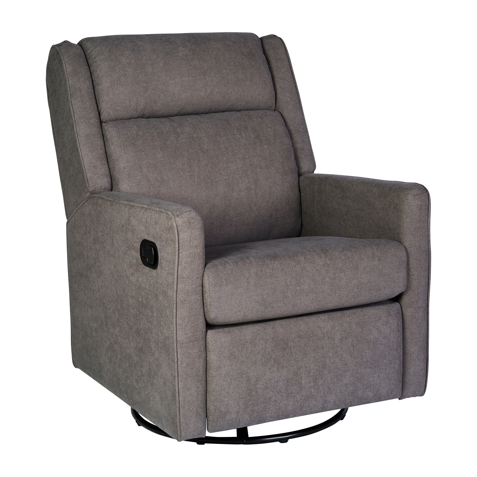 Flash Furniture Cash Fabric Swivel Glider Rocker Recliner, Dark Gray (CYRAC536DKGRY)