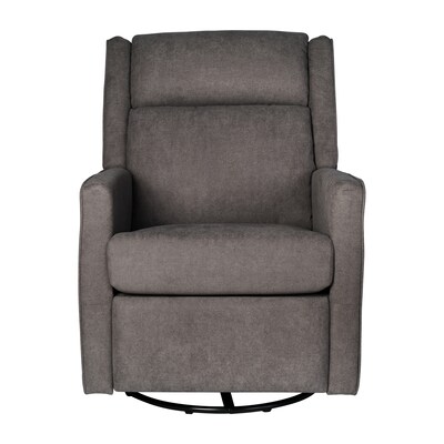 Flash Furniture Cash Fabric Swivel Glider Rocker Recliner, Dark Gray (CYRAC536DKGRY)