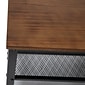 Flash Furniture Easton Iron/Wood 3-Tier Wooden Entryway Bench, Rustic Brown/Black (HGWAB3TRSTBRN)