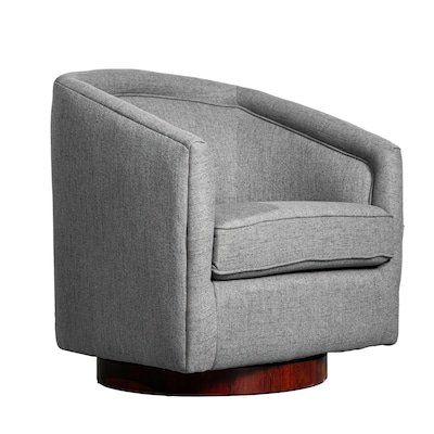 Flash Furniture Dean Fabric Upholstery Club Style Barrel Accent Armchair, Gray (BSAC22064GRY)