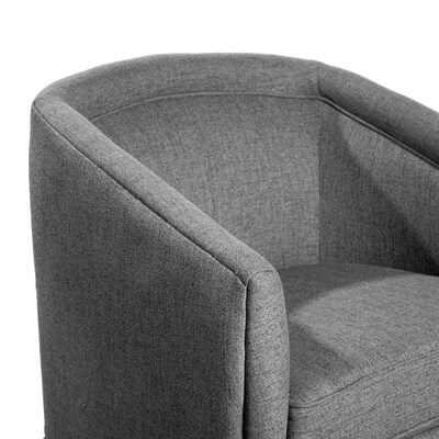 Flash Furniture Dean Fabric Upholstery Club Style Barrel Accent Armchair, Gray (BSAC22064GRY)