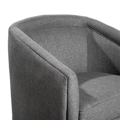 Flash Furniture Dean Fabric Upholstery Club Style Barrel Accent Armchair, Gray (BSAC22064GRY)