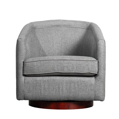 Flash Furniture Dean Fabric Upholstery Club Style Barrel Accent Armchair, Gray (BSAC22064GRY)