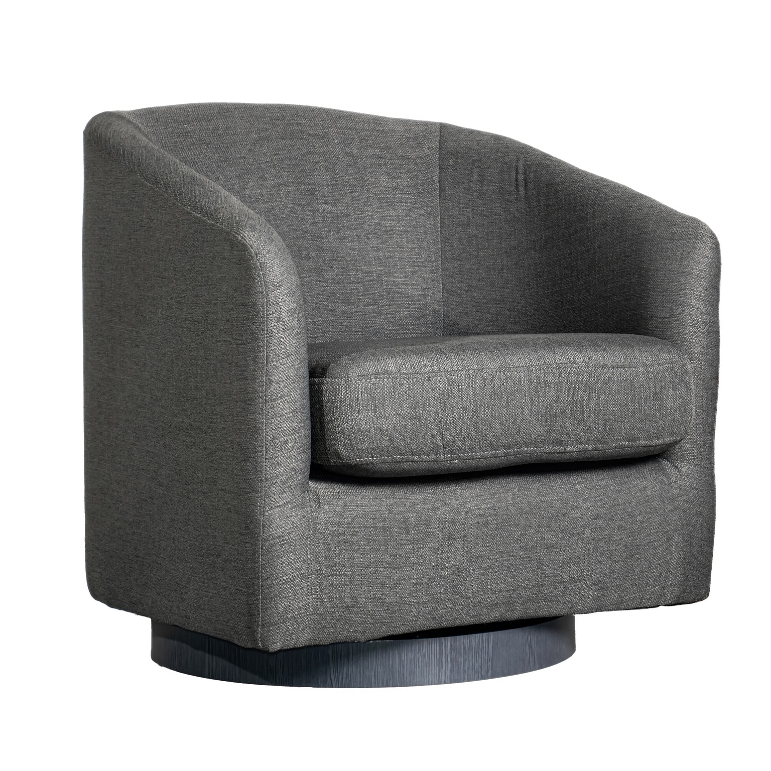 Flash Furniture Landon Fabric Upholstery Club Style Barrel Accent Armchair, Dark Gray (BSAC22060DKGRY)