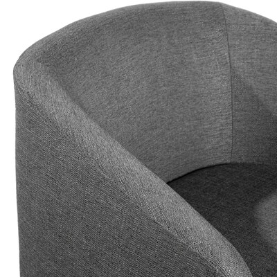 Flash Furniture Landon Fabric Upholstery Club Style Barrel Accent Armchair, Dark Gray (BSAC22060DKGRY)