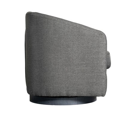 Flash Furniture Landon Fabric Upholstery Club Style Barrel Accent Armchair, Dark Gray (BSAC22060DKGRY)