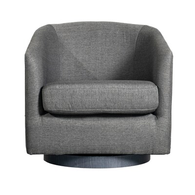 Flash Furniture Landon Fabric Upholstery Club Style Barrel Accent Armchair, Dark Gray (BSAC22060DKGRY)