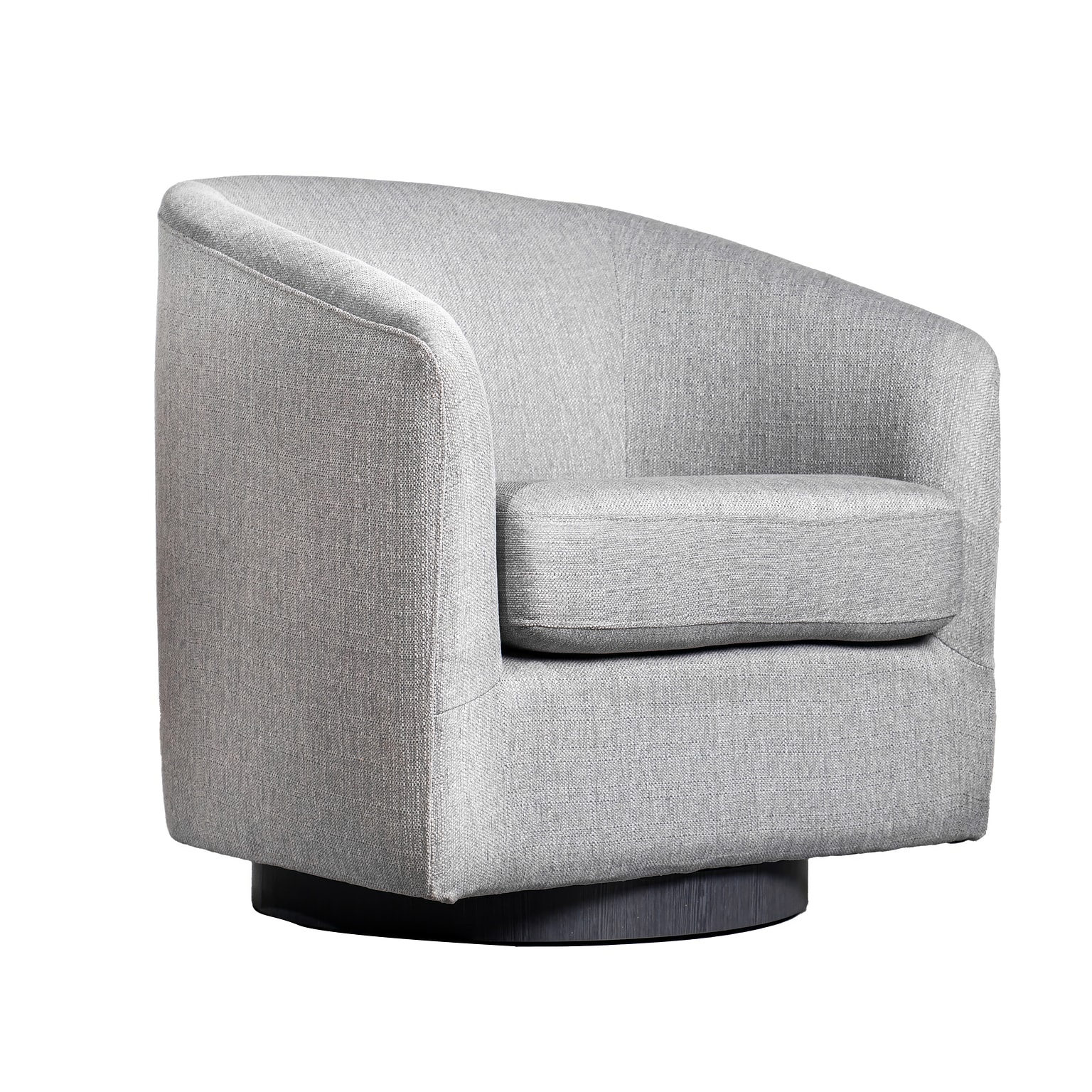 Flash Furniture Landon Fabric Upholstery Club Style Barrel Accent Armchair, Light Gray (BSAC22060LTGRY)