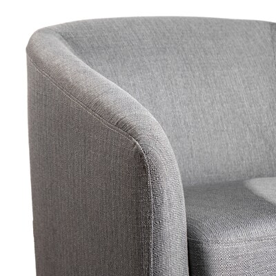 Flash Furniture Landon Fabric Upholstery Club Style Barrel Accent Armchair, Light Gray (BSAC22060LTGRY)