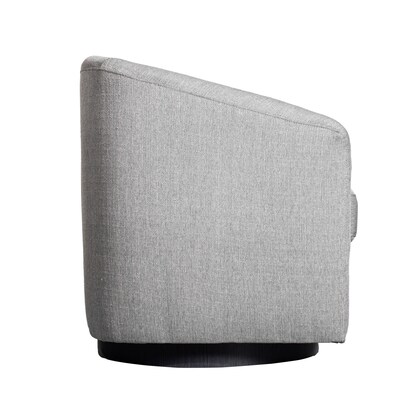 Flash Furniture Landon Fabric Upholstery Club Style Barrel Accent Armchair, Light Gray (BSAC22060LTGRY)