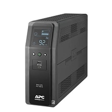 APC Series 1000VA Battery Backup UPS, 10-Outlets, Black (BR1000MS)