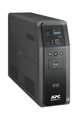 APC Series 1350VA Battery Backup UPS, 10-Outlets, Black (BR1350MS)
