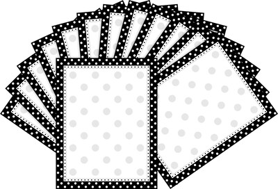 Barker Creek Black & White Dot Computer Paper, 100 Sheets/Set (BC3609)
