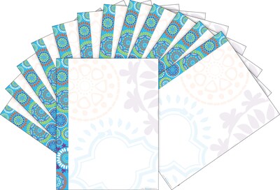 Barker Creek Moroccan Computer Paper, 8.5 x 11, 60 lbs., Multicolored, 100 Sheets/Pack (BC3619)