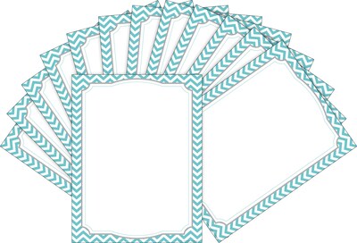 Barker Creek Turquoise Chevron Computer Paper, 100 Sheets/Set (BC3623)