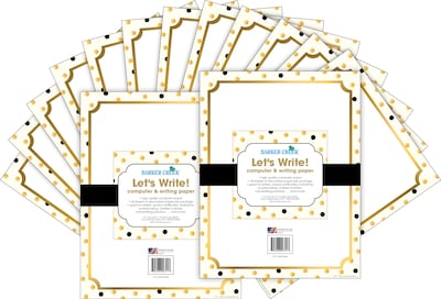 Barker Creek Gold Computer Paper, 100 Sheets/Set (BC3624)