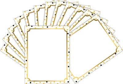 Barker Creek Gold Computer Paper, 8.5 x 11, 60 lbs., Multicolored, 100 Sheets/Pack (BC3624)