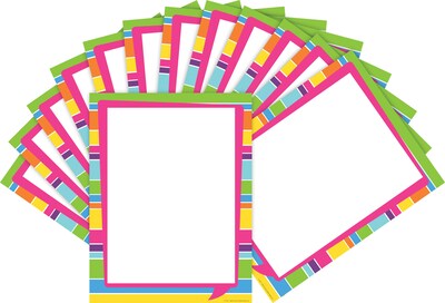 Barker Creek Happy Computer Paper, 8.5 x 11, 60 lbs., Multicolored, 100 Sheets/Pack (BC3625)