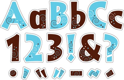 Barker Creek 4 Letter Pop-Out 2-Pack, Hot to Dot, 510 Characters/Set (BC3633)