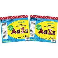 Barker Creek 2 Letter Pop-Out 2-Pack, Dots, 1352 Characters/Set (BC3655)