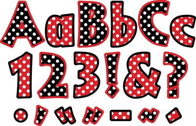 Barker Creek 2 Letter Pop-Out 2-Pack, Dots, 1352 Characters/Set (BC3655)