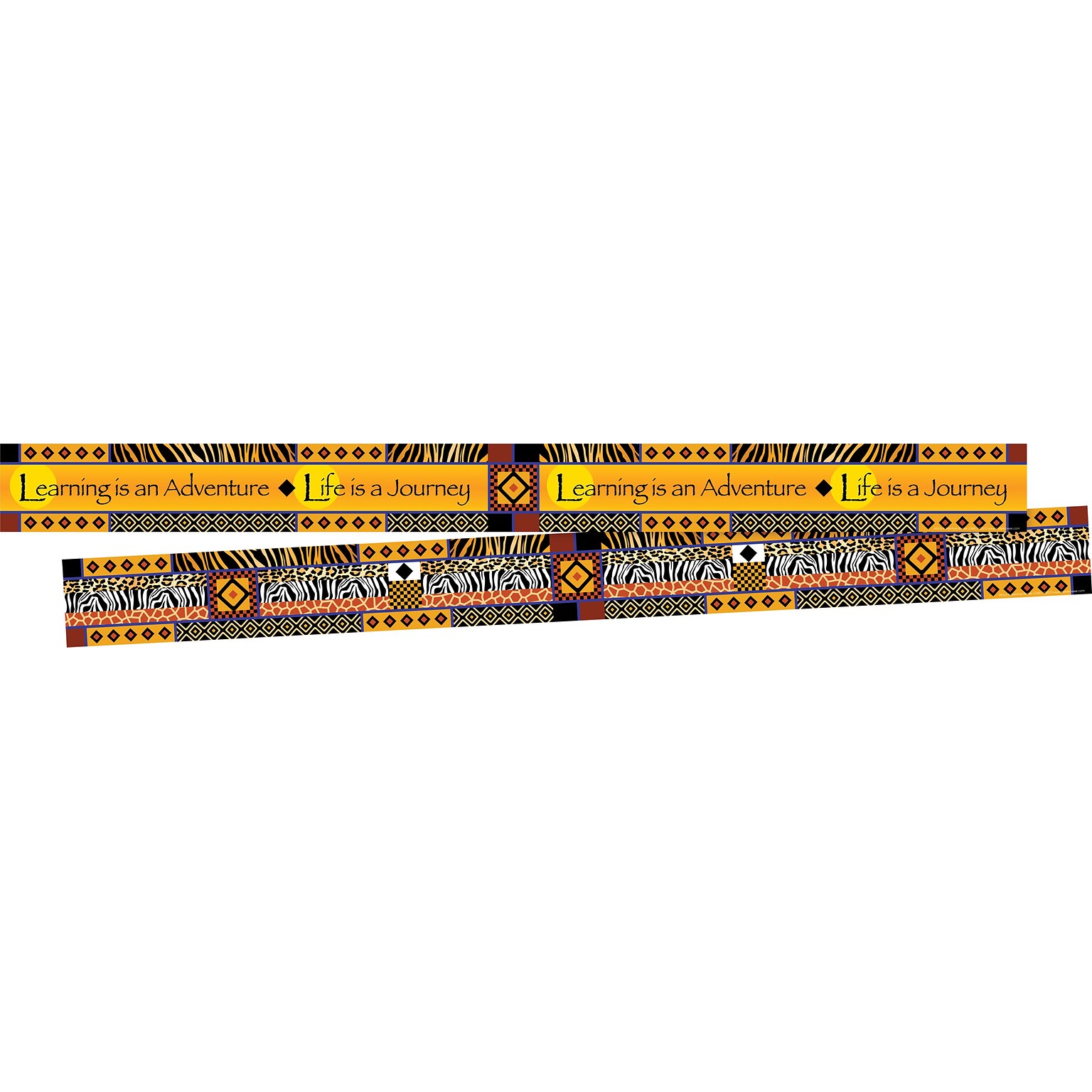 Barker Creek Double-Sided Border with Quote, 35 x 3, Africa, 24/Pack (BC3664)