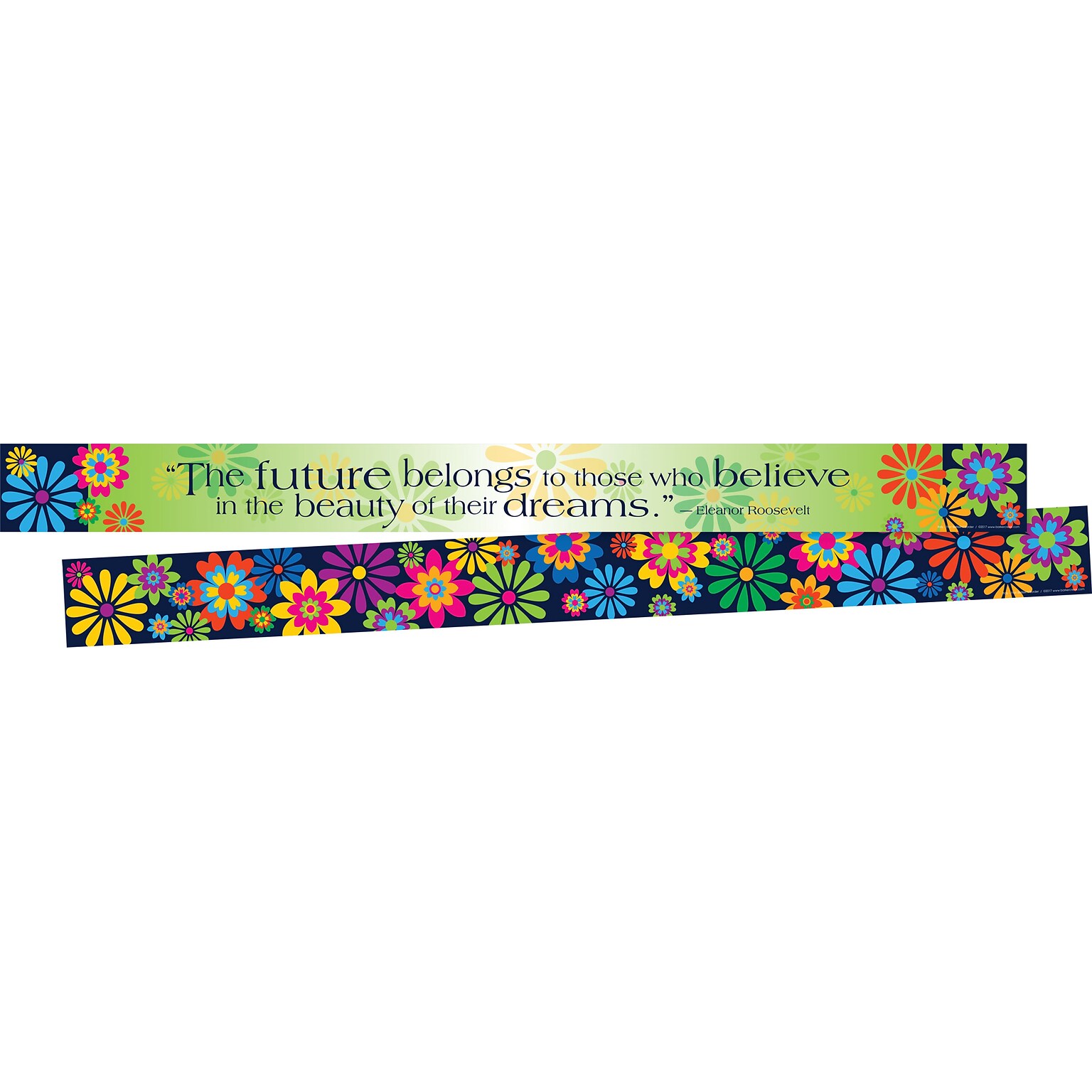 Barker Creek Double-Sided Border with Quote, 35 x 3, Italy Fiori Bellissimi, 24/Pack (BC3671)