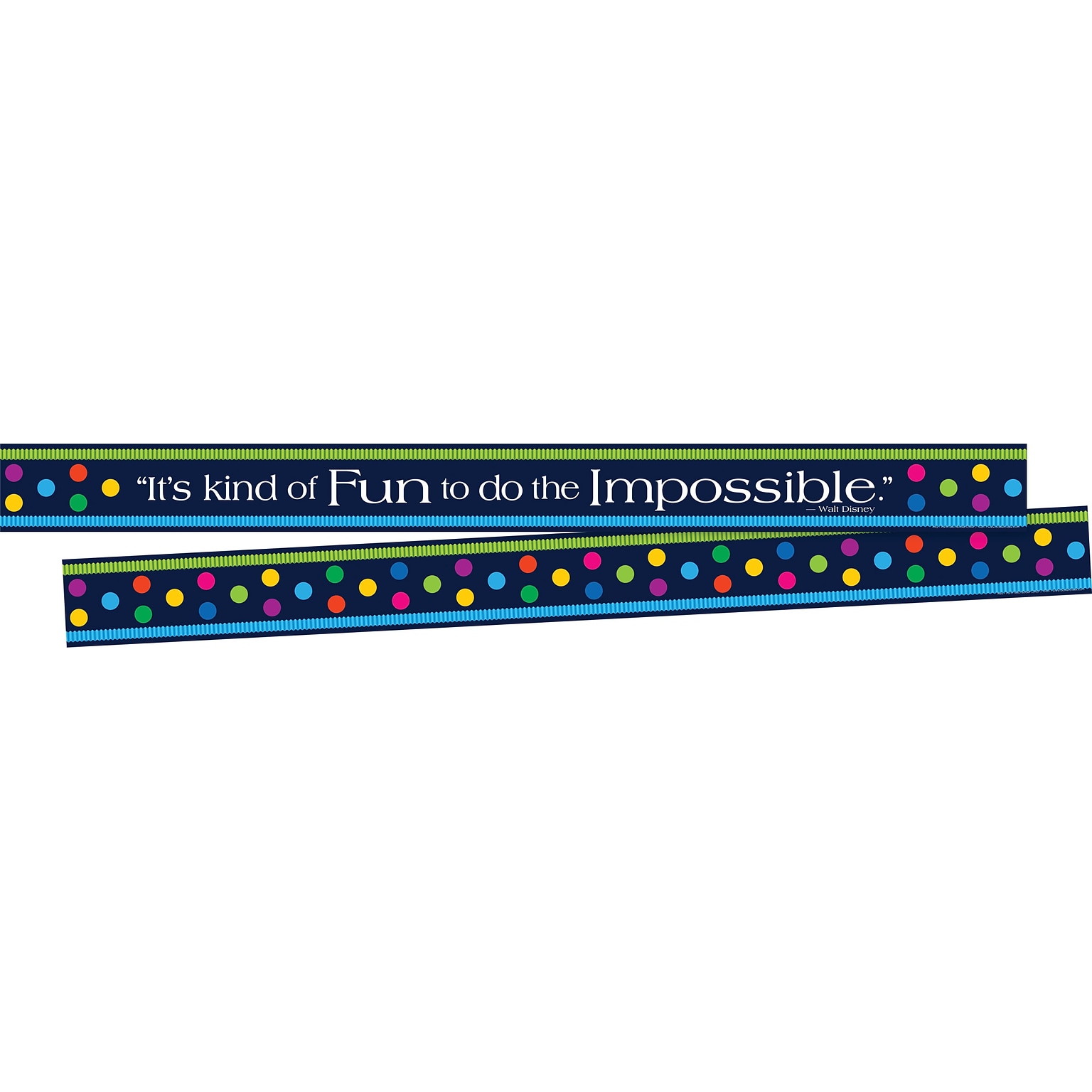 Barker Creek Italy Punti Felici Double-Sided Border with Quote 2-Pack, 70 Feet/Set (BC3672)