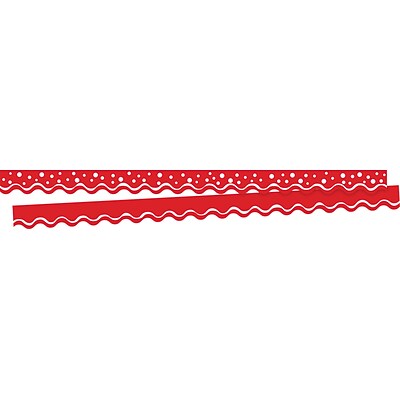 Barker Creek Happy Cherry Double-Sided Scalloped Border 2-Pack, 78 Feet/Set (BC3696)