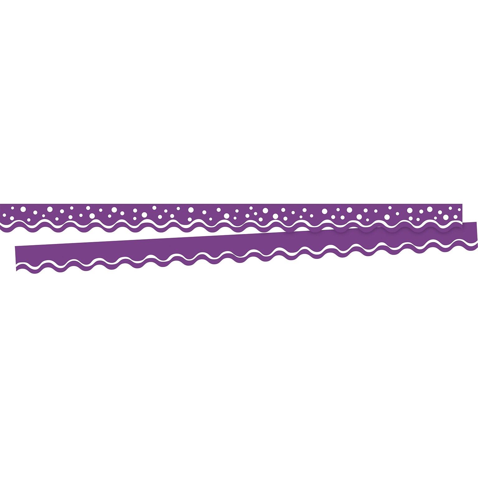 Barker Creek Double-Sided Scalloped Border, 36 x 2.25, Happy Grape, 26/Pack (BC3706)