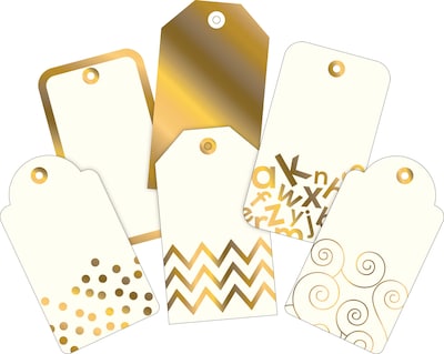 Barker Creek 24k Gold Foil Accent 2-Pack, 72 Pieces/Set (BC3719)