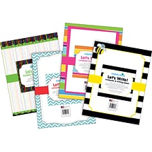 Barker Creek Chevron & Stripes Designer Computer Paper Set, 200 Sheets/Set (BC3723)