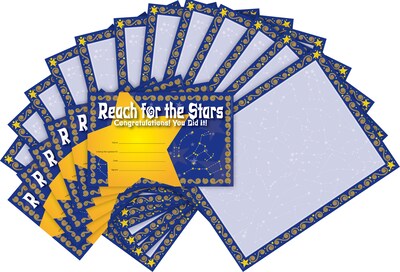 Barker Creek Reach for the Stars Award & Computer Paper Set, Multicolored, 80/Set (BC3724)