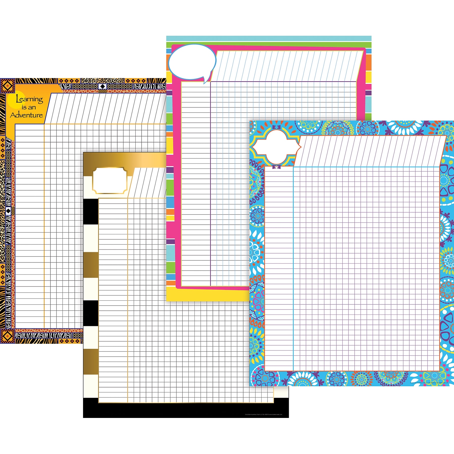 Barker Creek Elementary-Middle School Incentive Chart Set, 4/Set (BC3735)