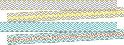 Barker Creek Chevron Beautiful Double-Sided Border 2-Pack (2 designs), 70 Feet/Set (BC3739)