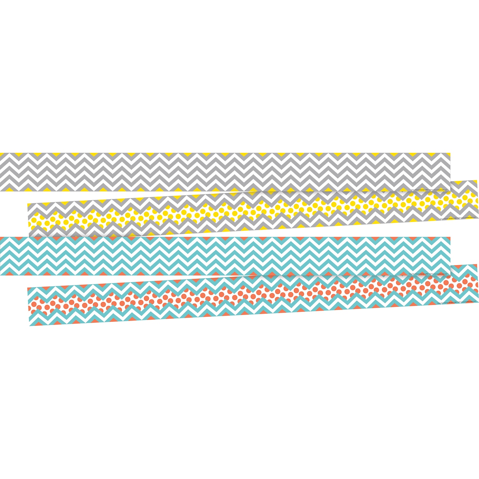 Barker Creek Double-Sided Border Set, 35 x 3, Chevron Beautiful, 2 designs, 24/Set (BC3739)