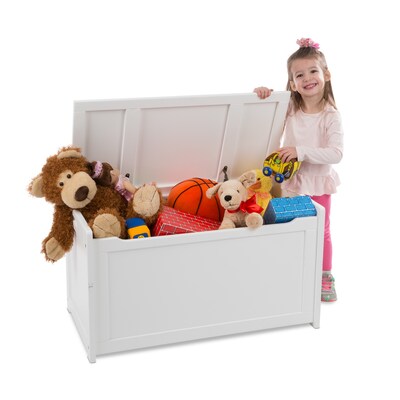 Wooden Toy Chest, White