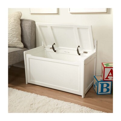 Wooden Toy Chest, White