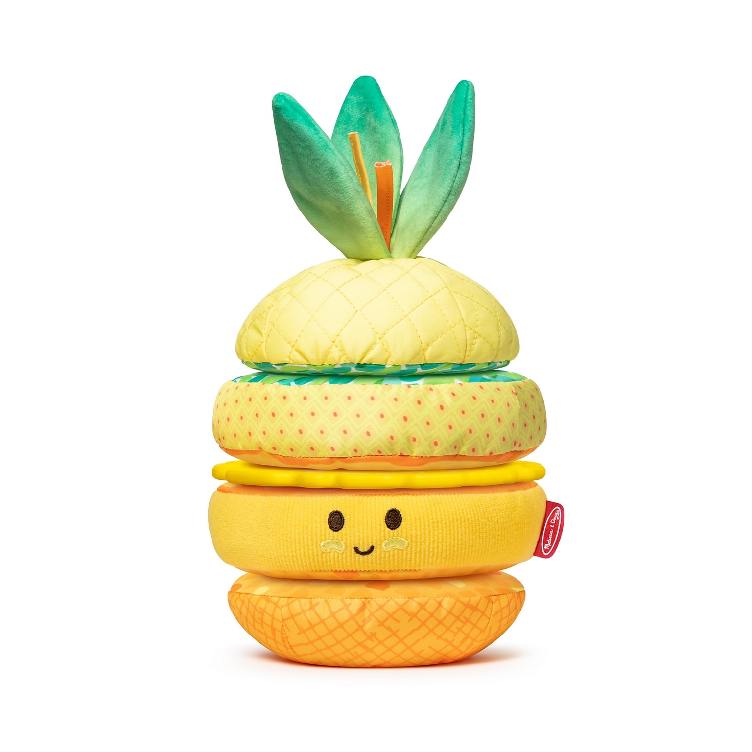 Melissa & Doug Multi-Sensory Pineapple Soft Stacker Infant Toy