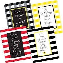 Barker Creek Follow Your Dreams Décor Set (Buffalo Plaid & Wide Stripes), 215 Pieces/Set (BC3726)