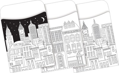 Barker Creek Color Me! Cityscapes All Inclusive Décor Set, 171 Pieces/Set (BC3728)