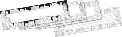 Barker Creek Color Me! Cityscapes All Inclusive Décor Set, 171 Pieces/Set (BC3728)