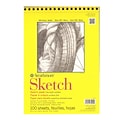 Strathmore 300 Series Sketch Pad, 9 in. x 12 in., Wire Bound, 100 Sheets, Pack of 2, (26777-PK2)