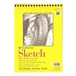 Strathmore 300 Series Sketch Pad, 9 in. x 12 in., Wire Bound, 100 Sheets, Pack of 2, (26777-PK2)