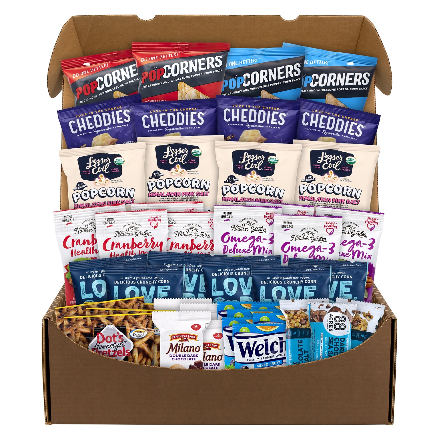 Break Box Pros Salty & Sweet Snack Box, 43/Box (700-00167)